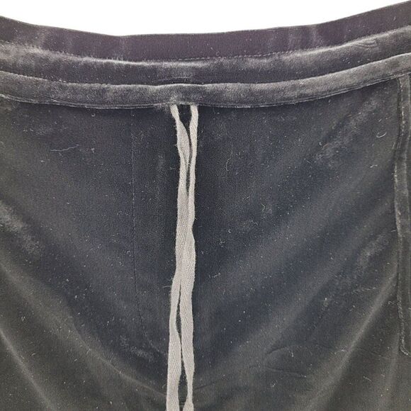 Vintage Y2K BCBGeneration Black Velour Micro Mini Skirt L Pockets Baddie - Picture 4 of 7
